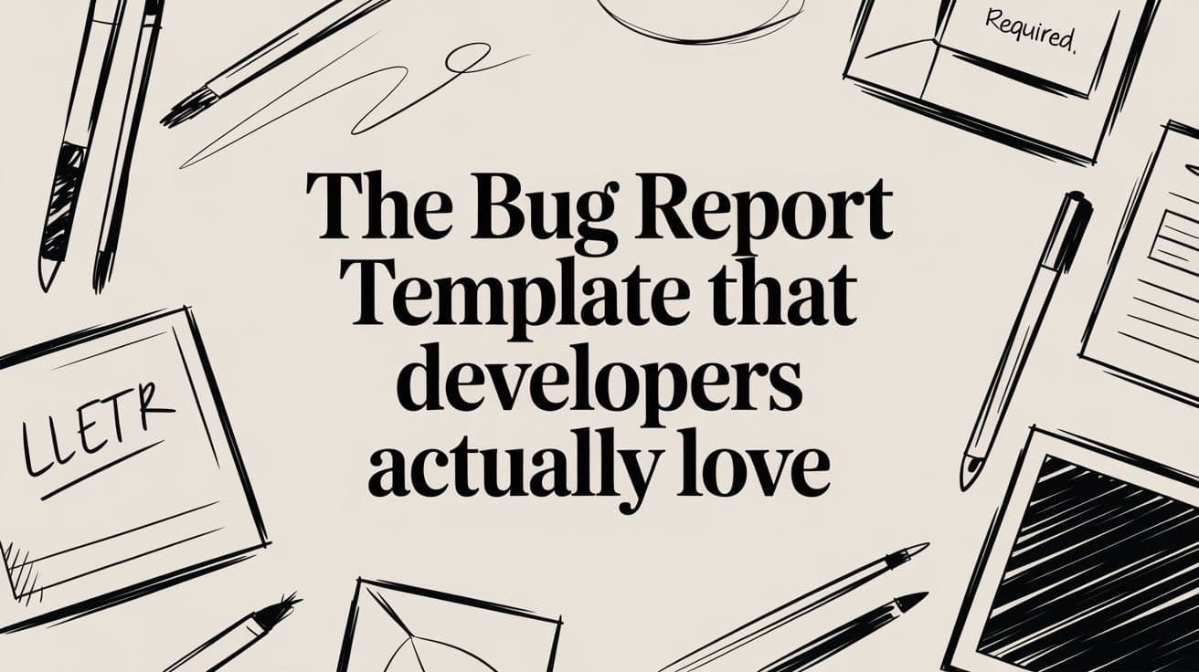 The Bug Report Template That Developers Actually Love